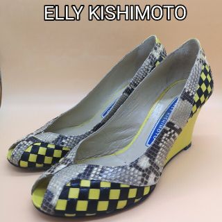 イーリーキシモト(ELEY KISHIMOTO)のELLY KISHIMOTO イーリー キシモト パイソン パンプス(ハイヒール/パンプス)