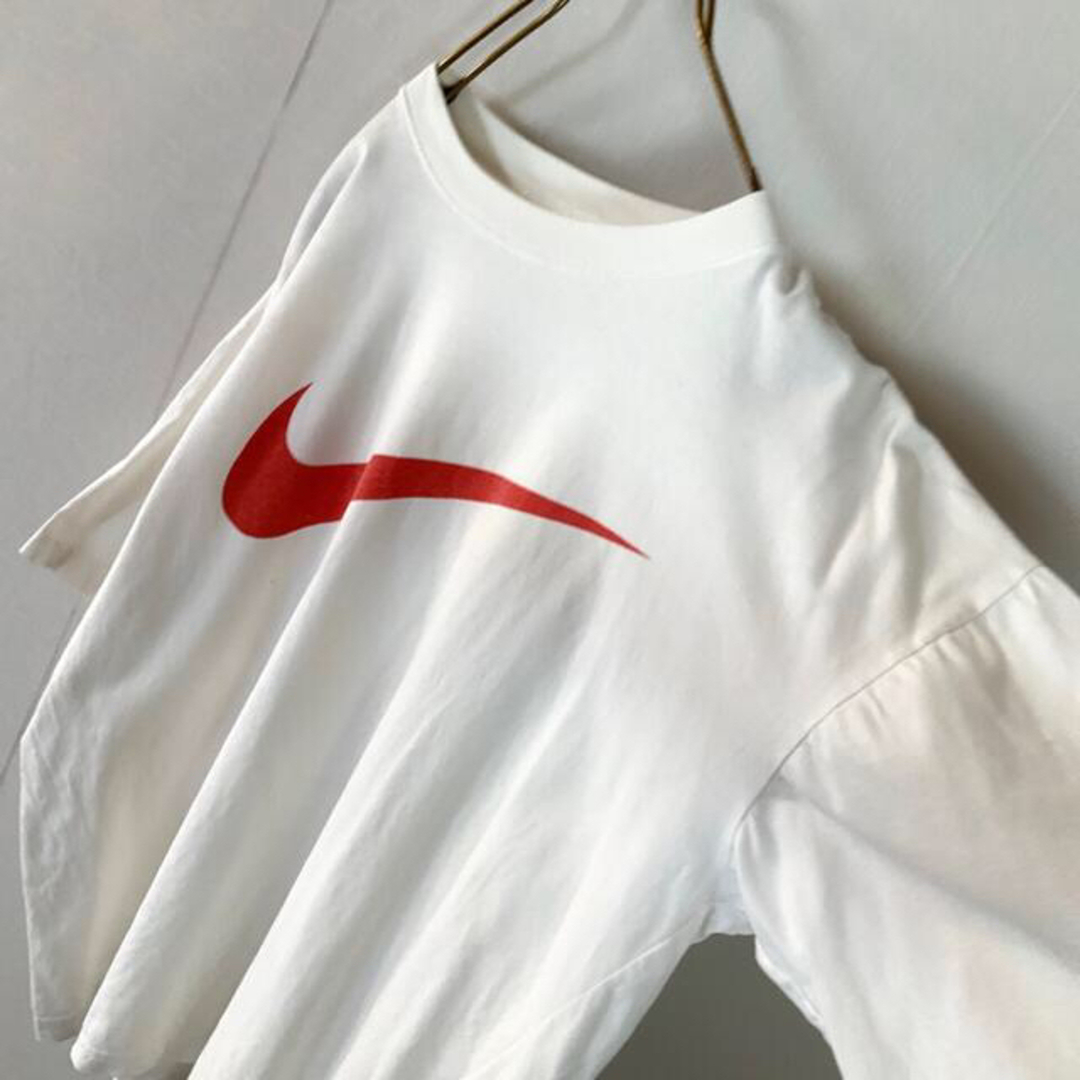 NIKE(ナイキ)の【2点おまとめ】 90‘s NIKE 銀タグ オーバー スウッシュロゴ tシャツ メンズのトップス(Tシャツ/カットソー(半袖/袖なし))の商品写真