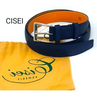 シセイ(Cisei)の新品　Cisei シセイ チセイ ベルト　NAVY　メンズ　＃90(ベルト)