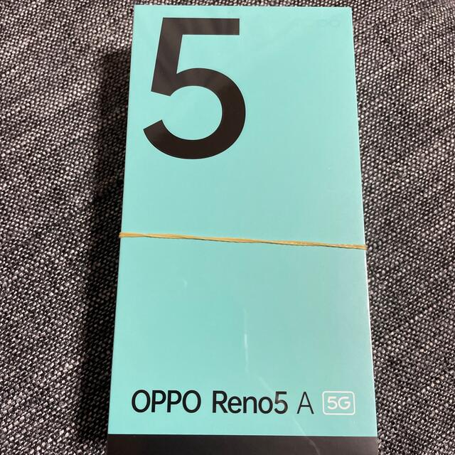 【新品未開封】OPPO Reno 5A アイスブルー（eSIM対応） ワイモバ版