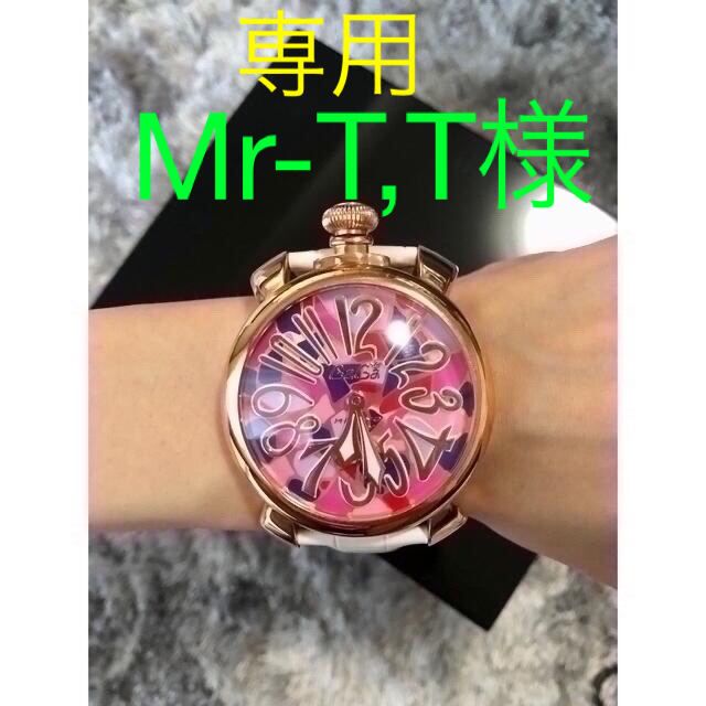 GaGa MILANO ガガミラノ 5011 腕時計 メンズ ピンク 白 brad-stone.com