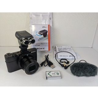 ソニー(SONY)のSONY　RX100m2＋ECM-XYST1M　マイクセット(コンパクトデジタルカメラ)