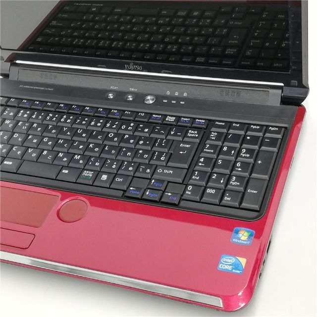 新品SSD ノートPC AH550/5B 赤色 4GB BD 無線 Win10