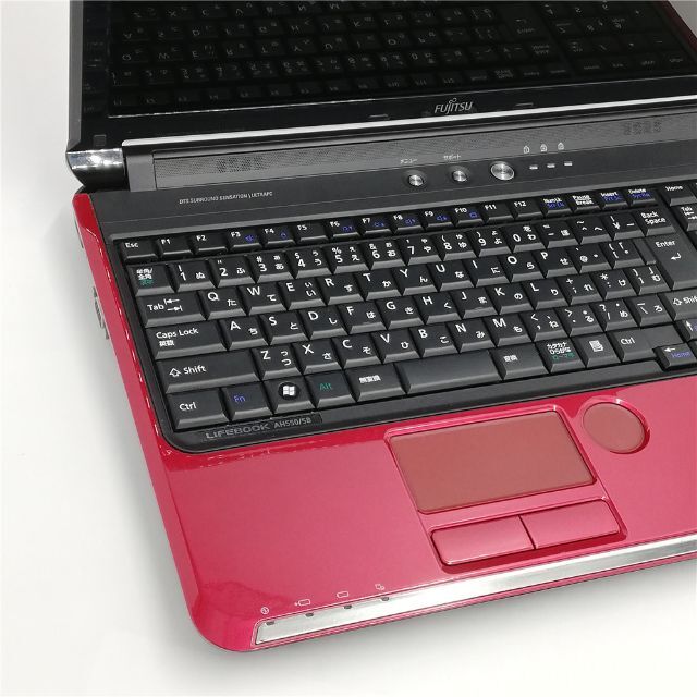 新品SSD ノートPC AH550/5B 赤色 4GB BD 無線 Win10