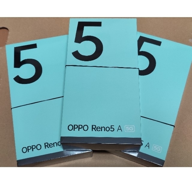 OPPO(オッポ)の【eSIMでデュアル対応版】OPPO Reno5 A 5G 新品未開封 スマホ/家電/カメラのスマートフォン/携帯電話(スマートフォン本体)の商品写真
