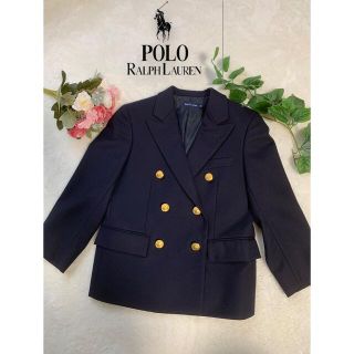 ポロラルフローレン(POLO RALPH LAUREN)の極美品⭐️ラルフローレン　紺ブレ　金ボタン　120 タブル　希少　 ウール　入学(ジャケット/上着)