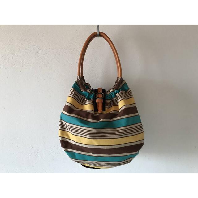 極美品 ほぼ未使用◎TOPKAPI トプカピ ファブリック×レザーハンドバッグ