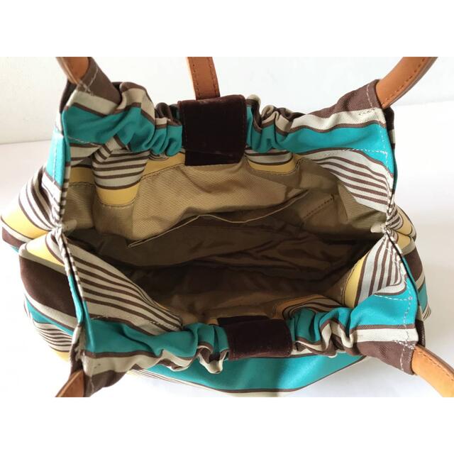 極美品 ほぼ未使用◎TOPKAPI トプカピ ファブリック×レザーハンドバッグ 5