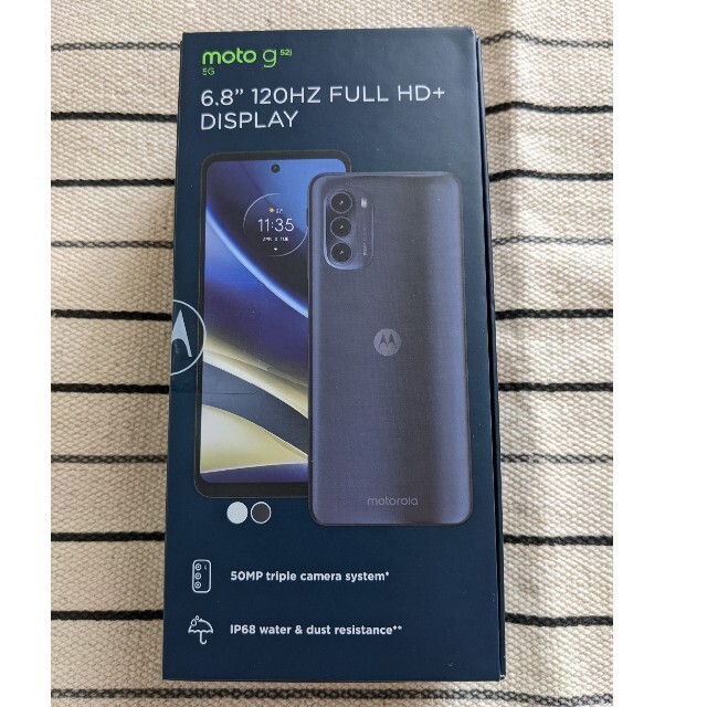 スマートフォン本体motorola moto g52j 5G インクブラック　新品未開封