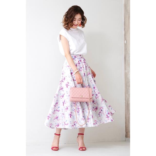 直営 店 買取 OBLIオブリ♡フラワースカート♡新品 スカート tgr