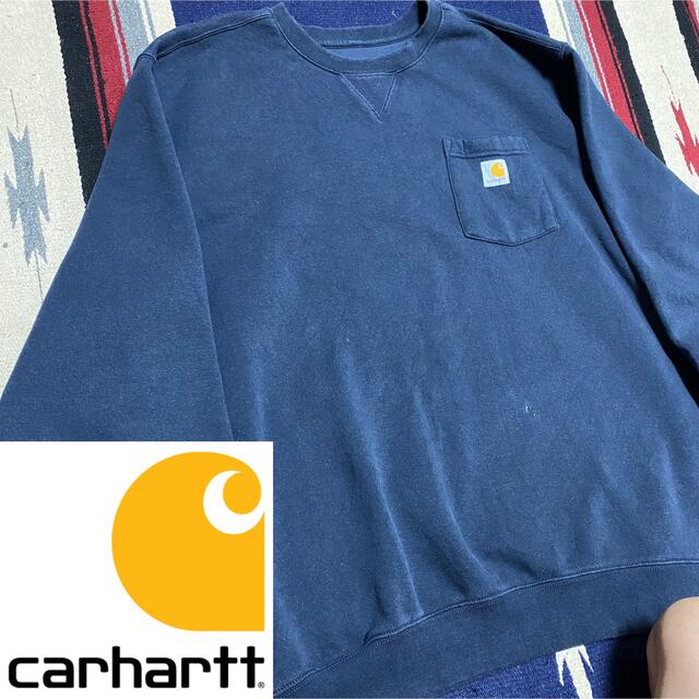 carhartt(カーハート)の90s カーハート メキシコ製 3XL ビッグシルエット ロゴタグ ゆるだぼ メンズのトップス(スウェット)の商品写真