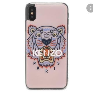 ケンゾー(KENZO)の【iPhoneXS】KENZO iPhoneケース ピンク 中古品(iPhoneケース)