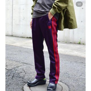 パンツNeedles Narrow Track Pant 22aw purple - スラックス