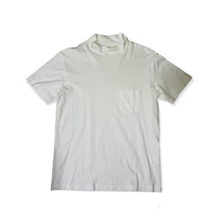 サイ(Scye)の38 Scye ホワイト モックネック 半袖Tシャツ サイ(Tシャツ/カットソー(半袖/袖なし))
