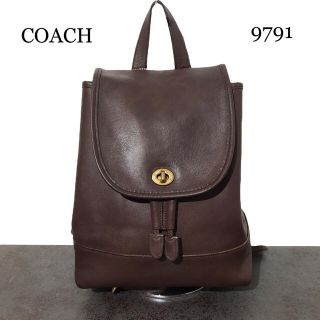 COACH - 【人気☆希少】コーチ リュック 9791 ブラウン オールレザー ...