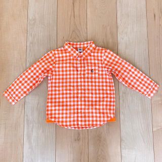 プチバトー(PETIT BATEAU)の送料込◎プチバトー◎チェックシャツ 90cm(Tシャツ/カットソー)