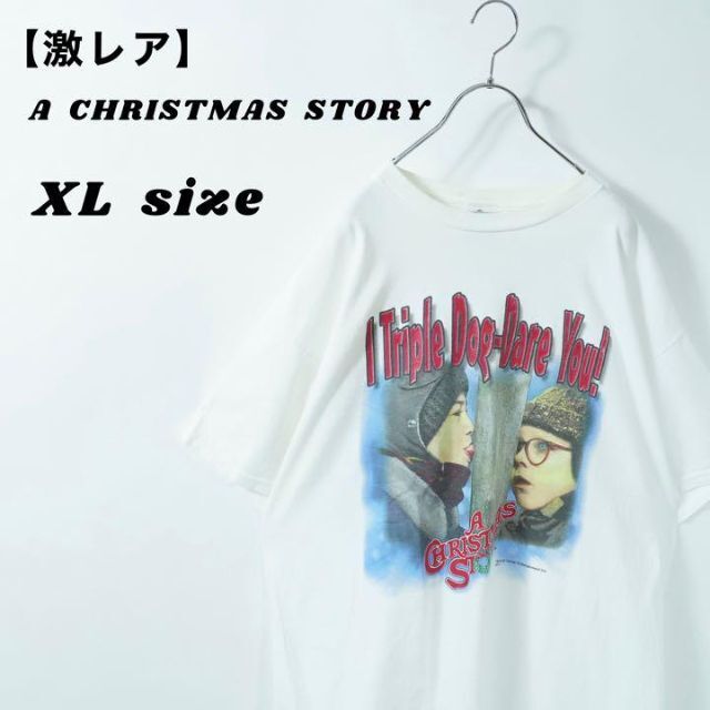 DELTA(デルタ)の激レア　Tシャツ　白　クリスマスストーリー　USA製　映画　プリントTシャツ メンズのトップス(Tシャツ/カットソー(半袖/袖なし))の商品写真