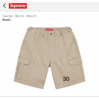 シュプリーム(Supreme)のsupreme ◻︎ cargo work short ◻︎size 30希少！(ワークパンツ/カーゴパンツ)