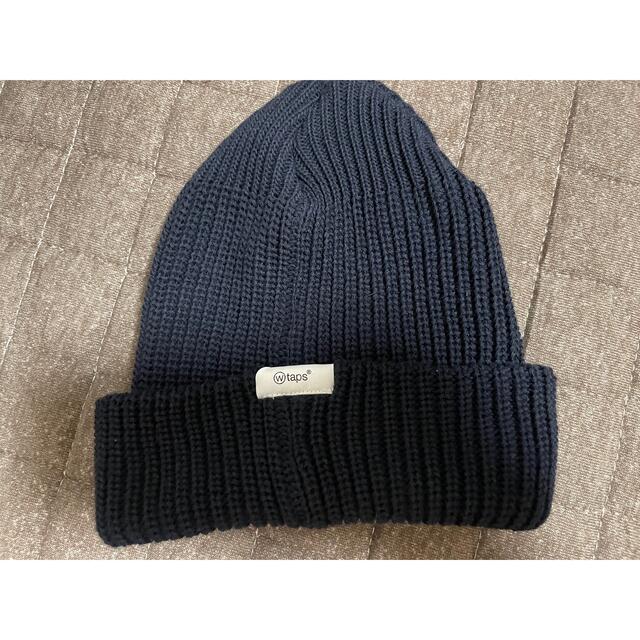 W)taps(ダブルタップス)のWTAPS BEANIE ビーニー　ネイビー メンズの帽子(ニット帽/ビーニー)の商品写真