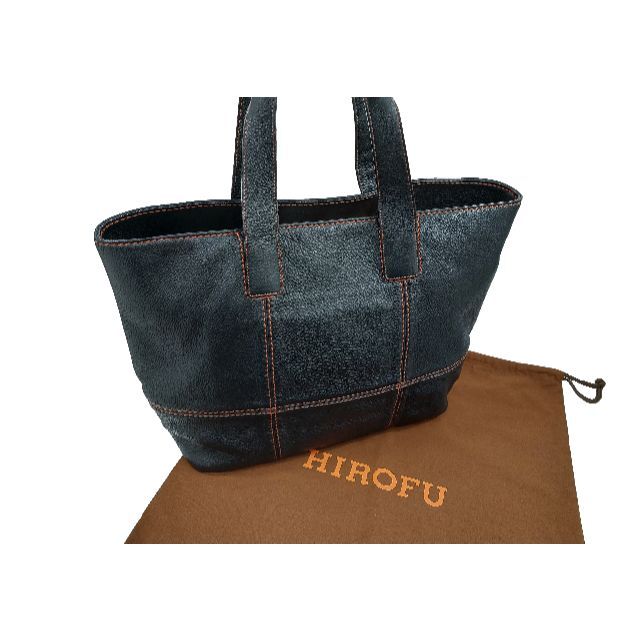 極美品！HIROFU【ヒロフ】シボレザー メンズ ラージ トートバッグ 2