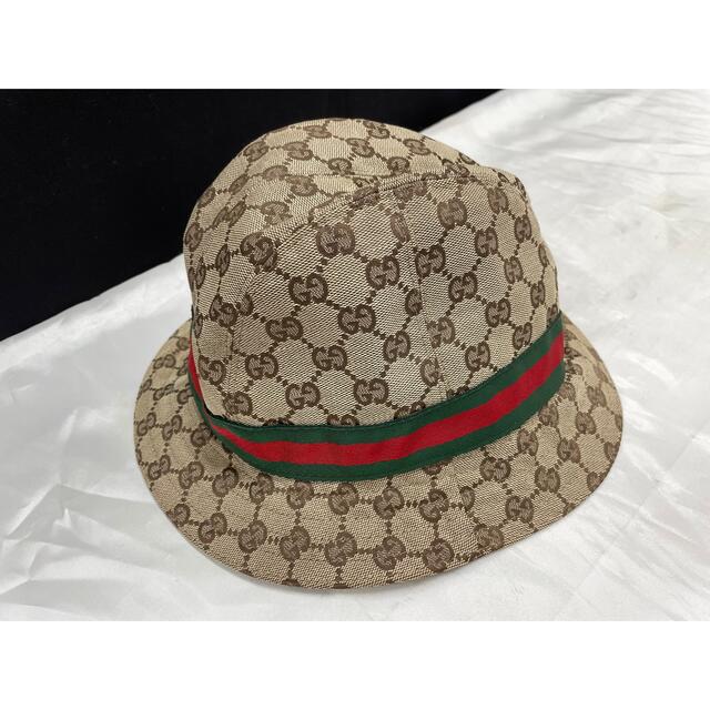 Gucci - GUCCI グッチ バケットハット 帽子 シェリーライン GG柄