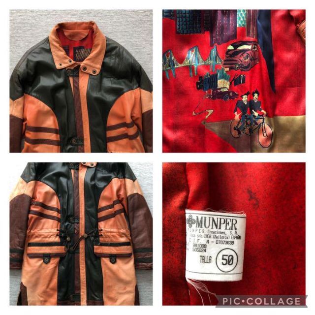 MUNPERムンペルレザーコート レザージャケット ラムレザー羊革