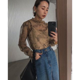 アメリヴィンテージ(Ameri VINTAGE)のAmeri VINTAGE bennet sheer top(シャツ/ブラウス(長袖/七分))