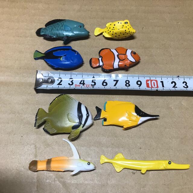 熱帯海水魚 ミニチュア フィギュア 8個セットの通販 by ドリー 熱帯海水魚 ミニチュア フィギュア 8個セットの通販 by ドリー