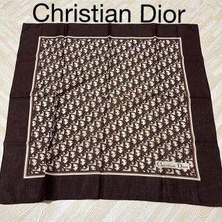 クリスチャンディオール(Christian Dior)のディオール  総トロッター柄　ミニスカーフ　ハンカチーフ(バンダナ/スカーフ)