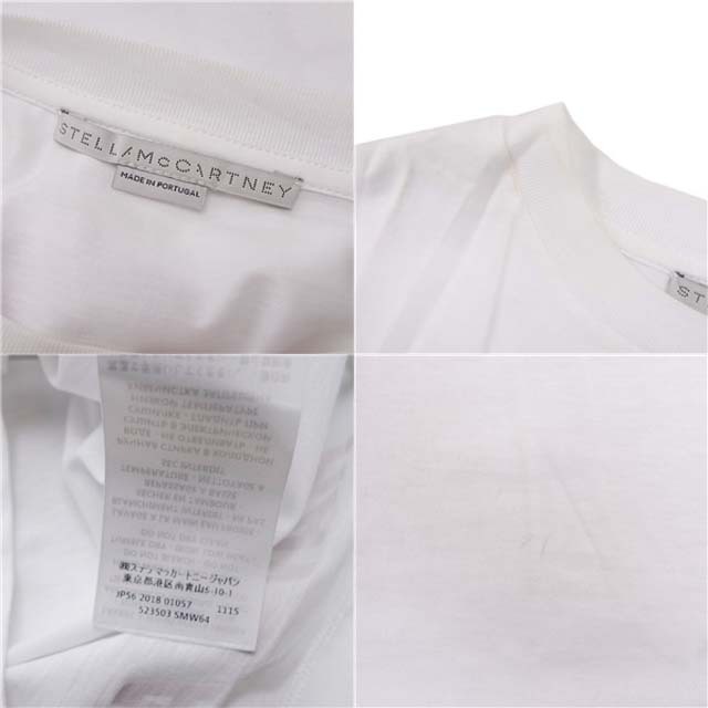 Stella McCartney(ステラマッカートニー)のステラマッカートニー Tシャツ カットソー ロゴ トップス レディース 36 白 レディースのトップス(Tシャツ(半袖/袖なし))の商品写真
