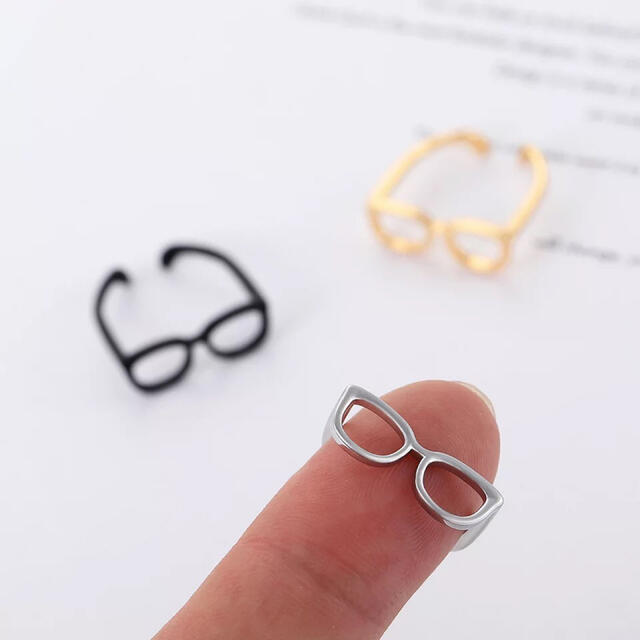 指輪 シルバー リング レディース 眼鏡 ファランジリング トーリング メガネ レディースのアクセサリー(リング(指輪))の商品写真