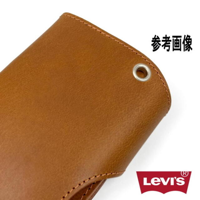 新品 チョコ Levis リーバイス 本革 ウォレットチェーン付 長財布 メンズのファッション小物(折り財布)の商品写真