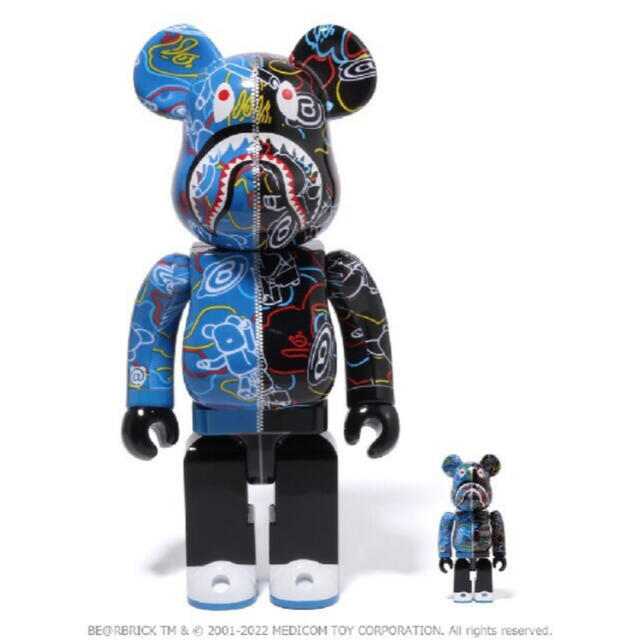 BE@RBRICK BAPE LINE CAMO SHARK 100% 400%その他