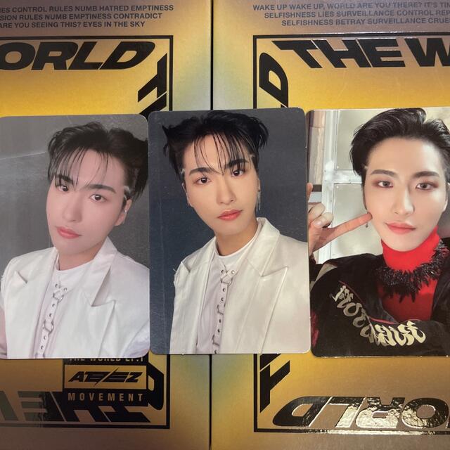 暖色系 ATEEZ ソンファ ATINY3期トレカ・ミッション認証トレカ3枚セ
