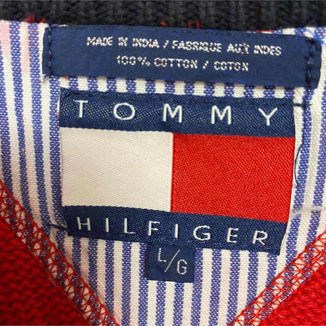 TOMMY HILFIGER(トミーヒルフィガー)のTOMMY HILFIGER トミーヒルフィガー　ニット　セーター　一点物　刺繍 メンズのトップス(ニット/セーター)の商品写真