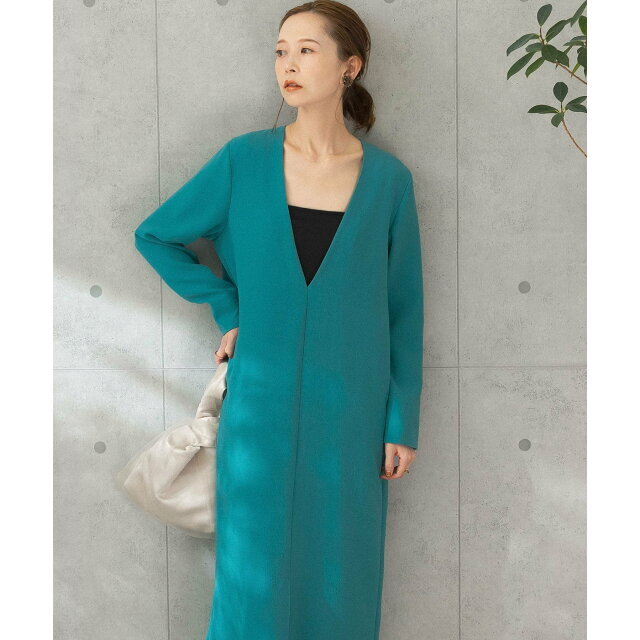 【turquoise】deepV-neckドレス