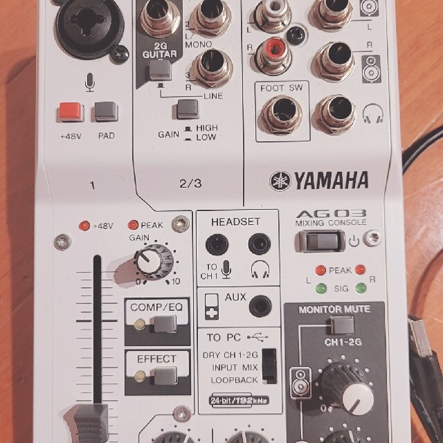 Yamaha AG03 オーディオインターフェース(本体とケーブルのみ) 1