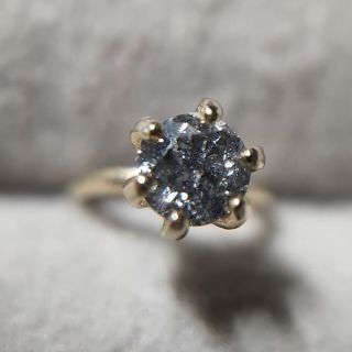 蛍光天然ダイヤモンド 0.15ct± ベビーリング(リング(指輪))