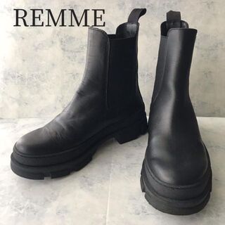 レメ(REMME)のレメ REMME サイドゴアブーツ 38　ショートブーツ(ブーツ)