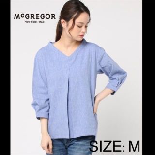 マックレガー(McGREGOR)の美品　McGREGOR マックレガーサイズM  プールオーバー ブラウス シャツ(シャツ/ブラウス(長袖/七分))