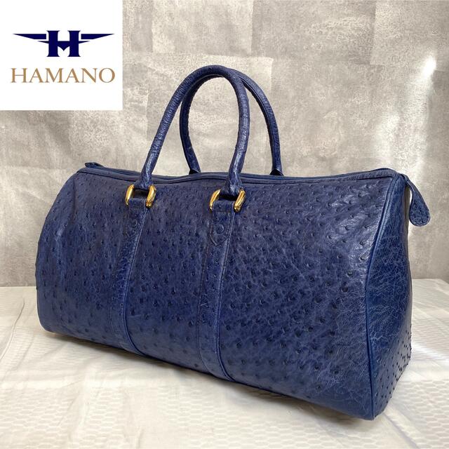 濱野皮革工藝/HAMANO - 【美品】HAMANO 濱野皮革工藝 オーストリッチ