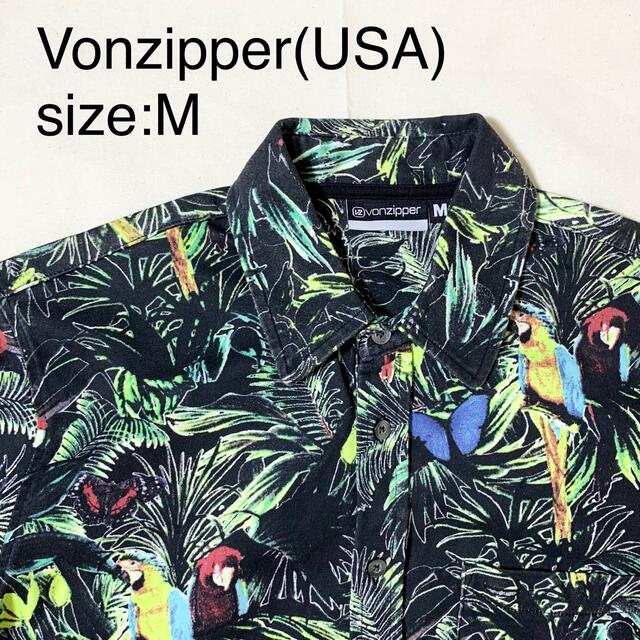 Vonzipper(USA)ビンテージコットンアロハシャツ