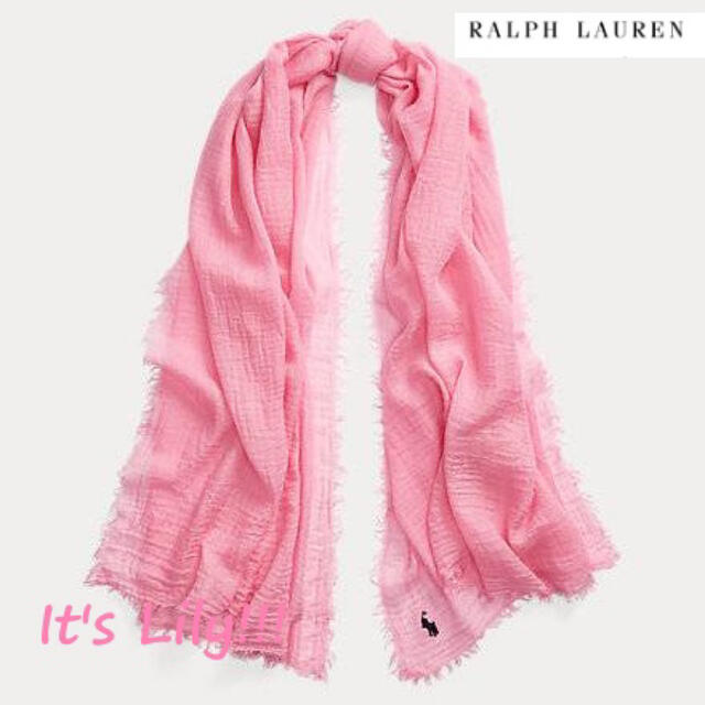 RALPH LAUREN ラルフローレン マフラー ピンク