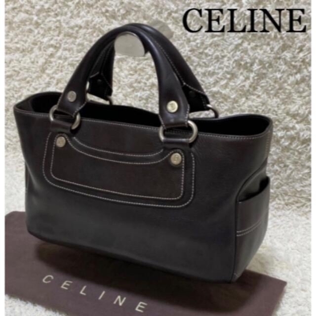 CELINE ブギーバッグ ハンドバッグ ステッチ トリオンフ レザー