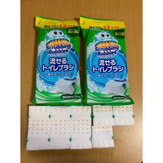 ジョンソン(Johnson's)の【新品】スクラビングバブル 流せるトイレブラシ 付替 33個(日用品/生活雑貨)