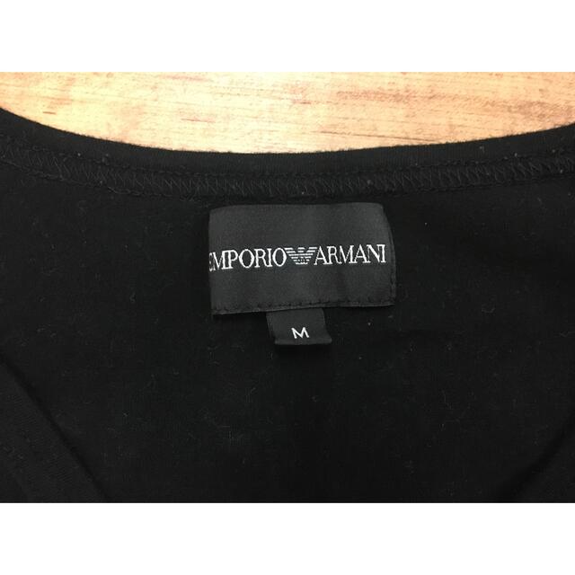 Emporio Armani(エンポリオアルマーニ)の⑤EMPORIO ARMANI  ロングTシャツ ブラック メンズのトップス(Tシャツ/カットソー(七分/長袖))の商品写真