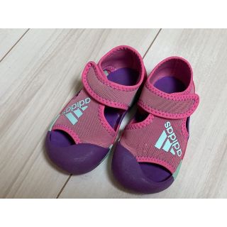 アディダス(adidas)のadidas　サンダル14cm US7K UK6.5K 　ピンクｘパープル(サンダル)