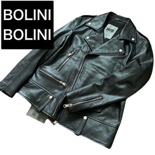 BOLLINI - [新品]BOLINI ボリーニ ミラノ レザーライダースジャケット 46Mの通販｜ラクマ