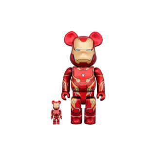 ベアブリック(BE@RBRICK)のBE@RBRICK 400% 100% IRON MAN MARK　ベアブリック(アメコミ)