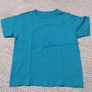 ジーユー(GU)のターコイズブルーのＴシャツ(Tシャツ/カットソー)